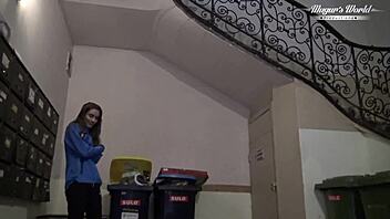 Behind Scenes Lili Charmelle Fucks Homeless Guy Deep