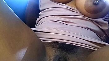 MASTURBATING hard in the CAR then FINGERING into wild FUCKING