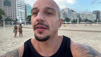Met two beach hotties in Copacabana and invited for wild interracial fun