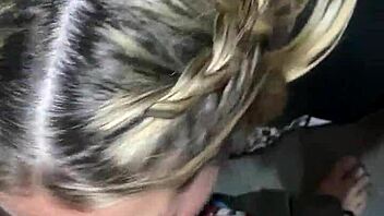 rich blonde mommy slurps black cock like slut
