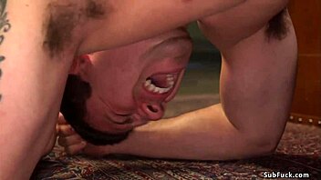 brutal brunette domme pegs slave hard doggystyle bound
