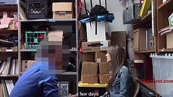 Caught faking pregnancy shoplift ends in rough teen milf pounding
