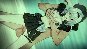 fallen protagonist bound for hentai bukkake gangbang