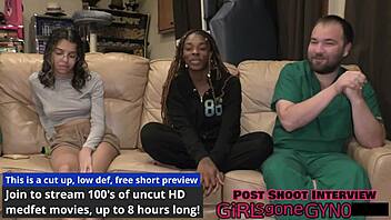 DOCTOR'S NEW SCRUBS MAKE PATIENT GIGGLE AND SQUIRM