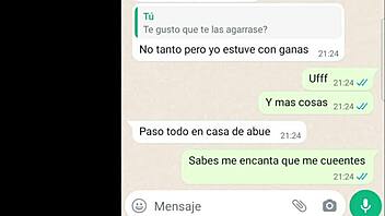 mi novia shares hot past cojidas on phone chat