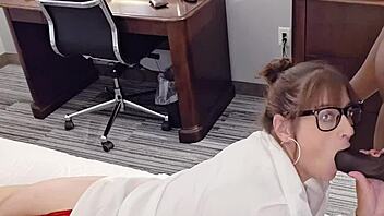 kept dirty office secrets with busty secretary's sloppy deepthroat?