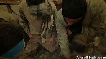 local arab teen gives group blowjob to army uniforms for rent