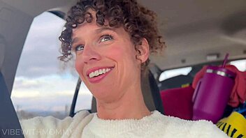 Horny milf calls for backseat anal ride creampie ass licking public fuck