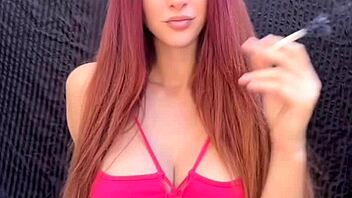 Artemisia Love's Seductive Outdoor Smoking Tease Big Natural Tits Milf