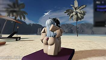 Whole Day Sex Marathon Ends in Beach Creampies