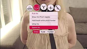 a rough interactive pov game with madison featuring spanking and blowjobs