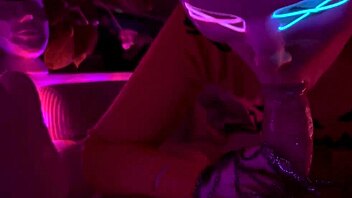 Halloween blonde delivers pov blowjob treat