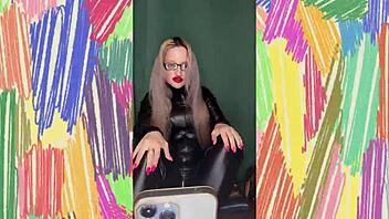Sissy Bimbo Humiliation JOI with Glasses Femdom Instructions Fantasy