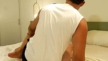 brazilian latina roleplays hard spanking sex with neighbor guy