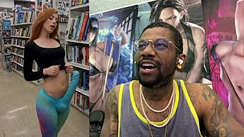 Hey cute trans student, show off that petite cummy cock in bookstore cosplay!