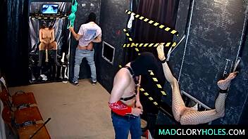 Amateur club girls bound sucking cocks gangbang gloryhole party