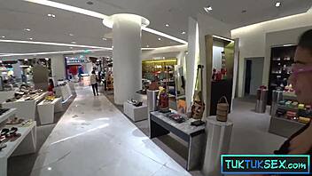 sexy thai milf picked up in mall for amateur hardcore fuck