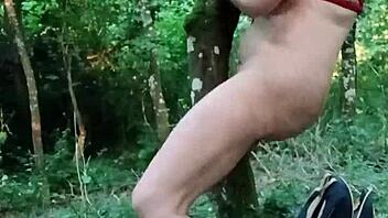 Bound French Milf Slave Gode Humiliation In Forest Session!
