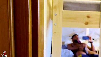 caught my classmate jerking off now we anal creampie party