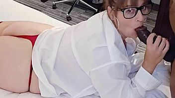 kept dirty office secrets with busty secretary's sloppy deepthroat?