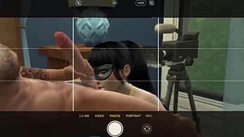 a lazy sunday turns into hot asian photoshoot fuck