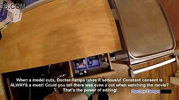 dr tampa gives selena perez the humiliating deepthroat immigration exam...