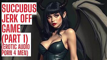 Part 1 succubus guides jerk off game in asmr audio