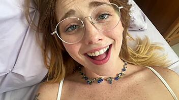 your best friend's cute blonde teen sneaks into bed for taboo creampie fantasy roleplay