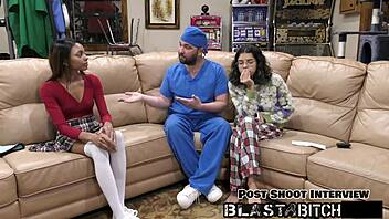 Solana Gags on Dick Before Doggy Style Pounding