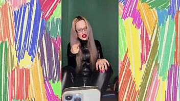 Sissy Bimbo Humiliation JOI with Glasses Femdom Instructions Fantasy
