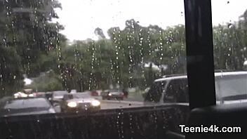 Sexy teen bitch deep cooch penetration after nasty blowjob