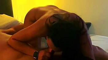 brazilian big tits brunette rides cock deepthroats cumshot in bedroom