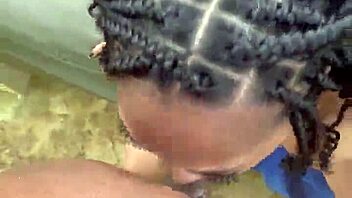she's out there in public slurping that wet nasty blowjob with balls licking and gagging deep