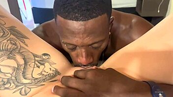 motel trip with black stud licks me to climax