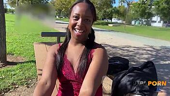 Ebony Goddess Paris Drilled Deep In Pussy By Massive Cock