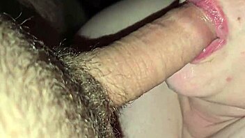 Mature performs loving deepthroat blowjob scene