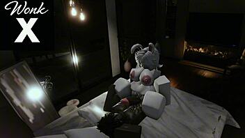 roblox bunny girl begs me to creampie all her holes
