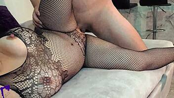 horny latina milf roommate rides reverse cowgirl swallows load