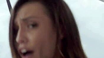 Wow! Big Booty Babe Takes Explosive Cumshot!