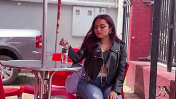 colombian cutie cxlila risks bar bathroom hookup with stranger