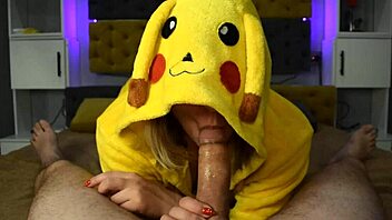 Pikachu Gulps Down Thick Loads In Cum-Hungry Frenzy
