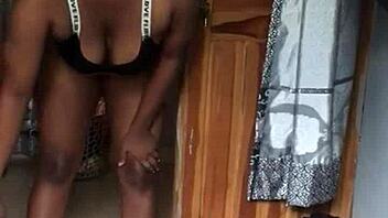 Curvy Naijahomemadepussy morning shower homemade softcore