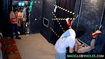 Amateur club girls bound sucking cocks gangbang gloryhole party