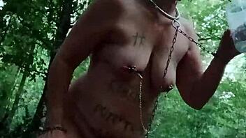 esclave f in forest auto session of submission and humiliation