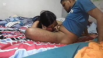 Stepsiblings have hard sex while home alone