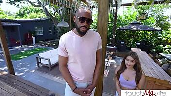 wife takes rental agent in threeway