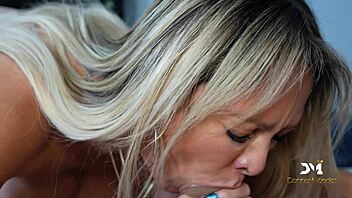 Stepmom helps pay for college with hot action