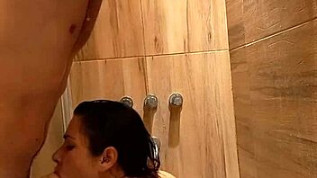 Big ass milf gets fucked in bathroom