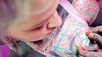 tattooed beauty goes wild intense solo anal masturbation