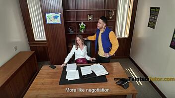 student blackmails teacher for a rough session